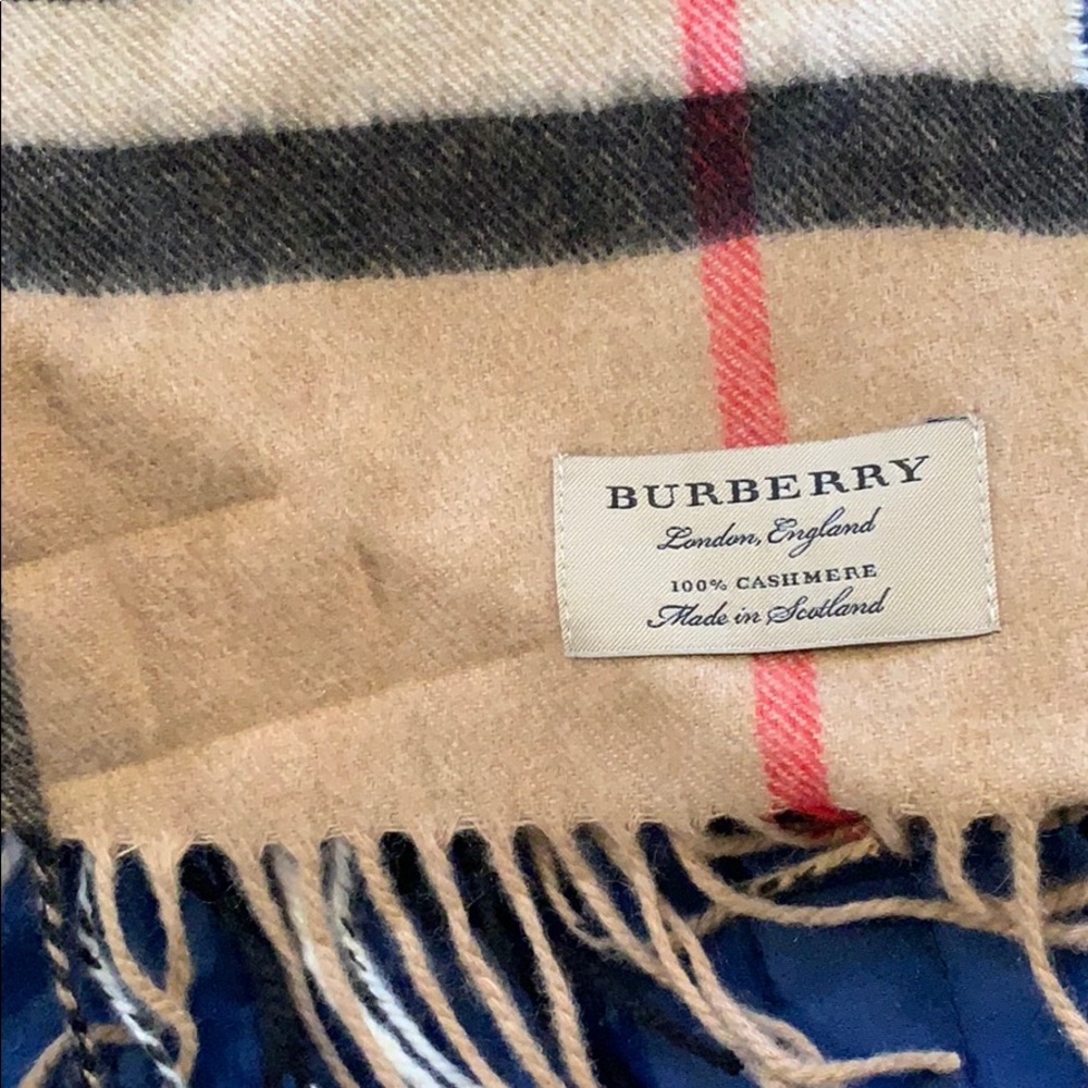 Classic Cashmere Burberry Scarf